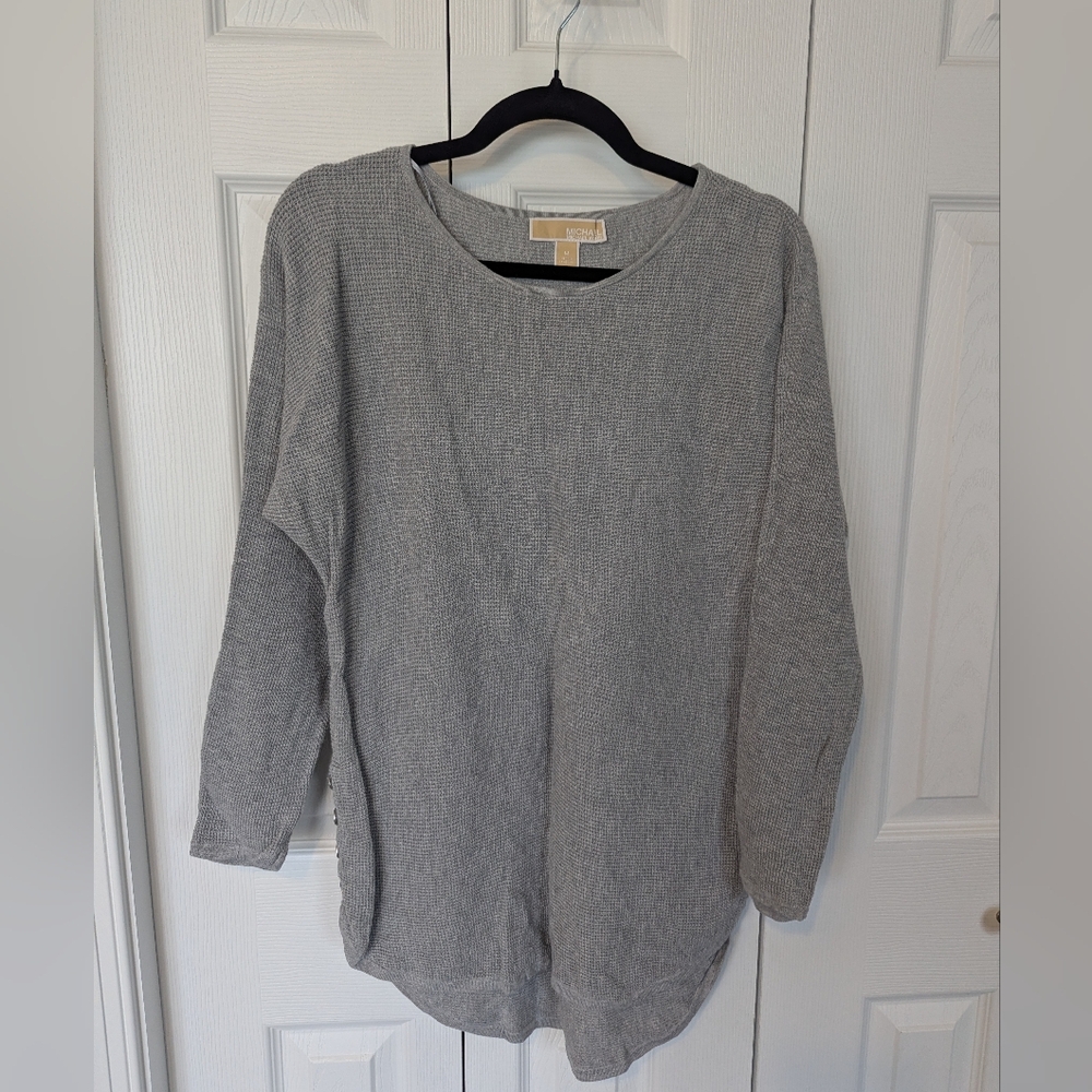 Michael Kors Sweater Tunic Gray Size Medium